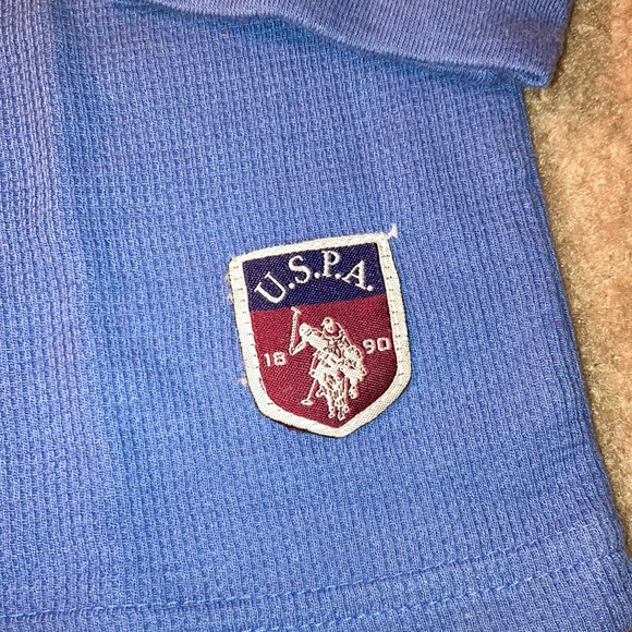 Men’s Blue Us polo assn. long sleeve tee - Picture 2 of 3